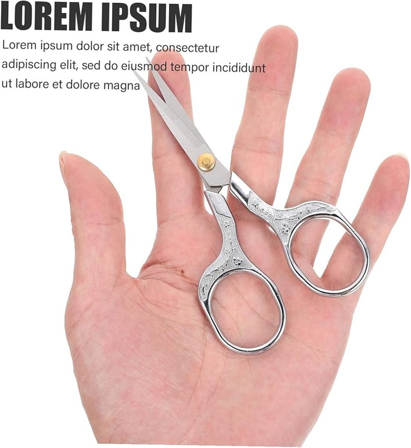 Vintage Stainless Steel Tailor Scissors Lightweight Crafting Cutter Comfortable Handle - Image 3
